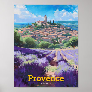 Provence Frankreich Kunst Vintage Reise Poster