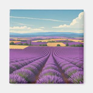 Provence Frankreich Lavendel Felder Reise Magnet