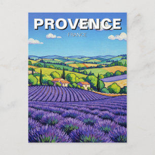 Provence Frankreich Lavendel Felder Reise Postkarte