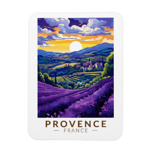 Provence Frankreich Lavendel Reise Kunst Vintage Magnet