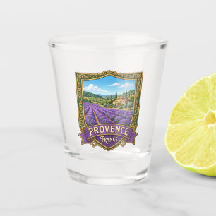 Provence Frankreich Lavendelfelder Frankreich Schnapsglas