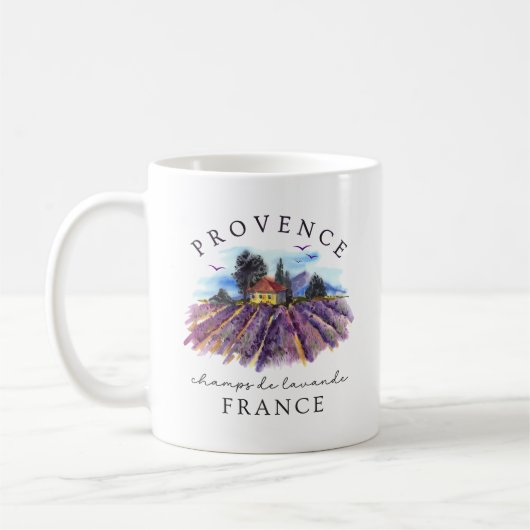 Provence Frankreich – Lavendelfelder Kaffeetasse (Links)