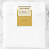 Provence für Buchzeichen Quadratischer Aufkleber (Tasche)