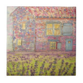 Provence House und Lavender Fields Fliese (Vorderseite)