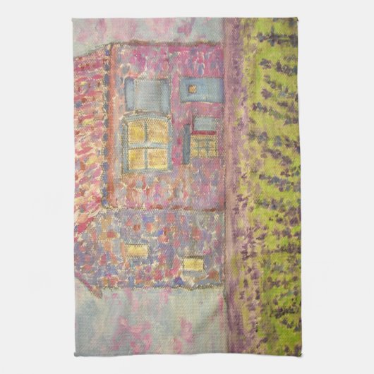 Provence House und Lavender Fields Geschirrtuch (Vertikal)