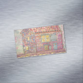 Provence House und Lavender Fields Magnetische Visitenkarte (Beispiel)