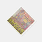Provence House und Lavender Fields Serviette (Ecke)