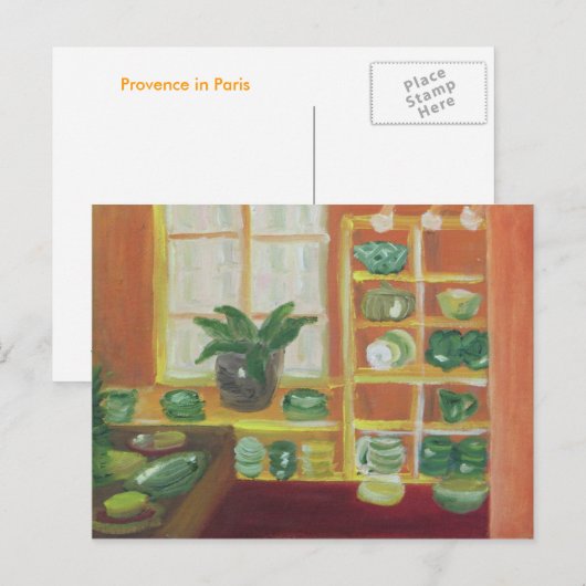 Provence in Paris Postkarte (Vorne/Hinten)