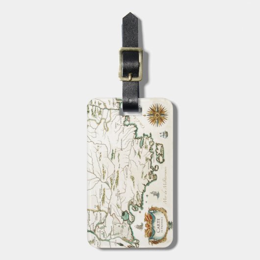 Provence-Karten-Gepäckanhänger Gepäckanhänger (Vorderseite vertikal)