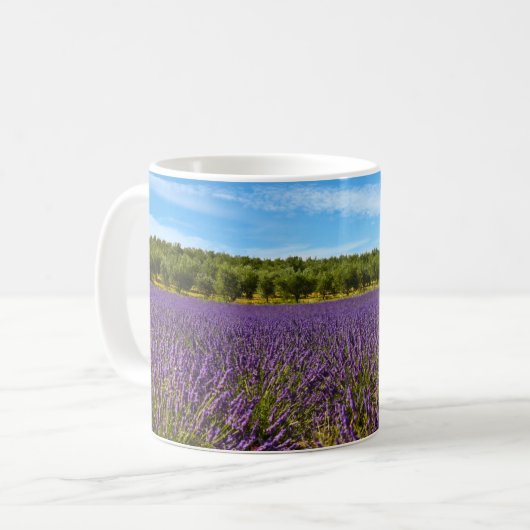 Provence-Lavendel Kaffeetasse (Vorderseite Links)