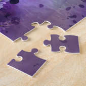 Provence Lavendel: Vintages Wasserfarbfeld Puzzle (Seite)