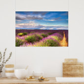 Provence - Lavendelfelder Plakat (Küche)