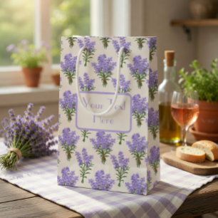 Provence-Lavendelsträuße-Geschenktasche Mittlere Geschenktüte