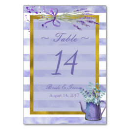 Provence Lavender Blume Hochzeit Tischnummer