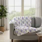 Provence Lavender Bunches Fleecedecke