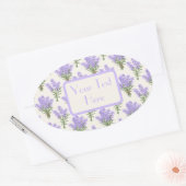 Provence Lavender Bunches Ovaler Aufkleber (Umschlag)
