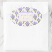 Provence Lavender Bunches Ovaler Aufkleber (Tasche)