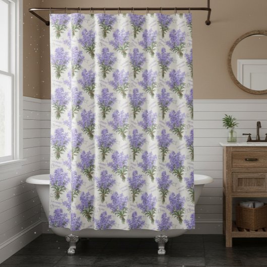 Provence Lavender Bunches Shower Curtain Duschvorhang