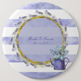Provence Lavender Lila Blume Blumenzehen Button
