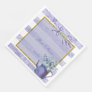 Provence Lavender Lila Blume Blumenzehen Serviette