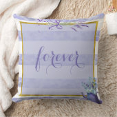 Provence Lavender Lila Blume Hochzeit für immer Kissen (Decke)