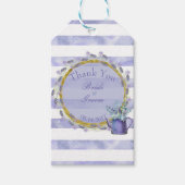 Provence Lavender Lila Blume Hochzeit Vielen Dank Geschenkanhänger (Vorderseite)