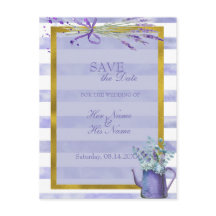 Provence Lavender Lila Blume Save the Date