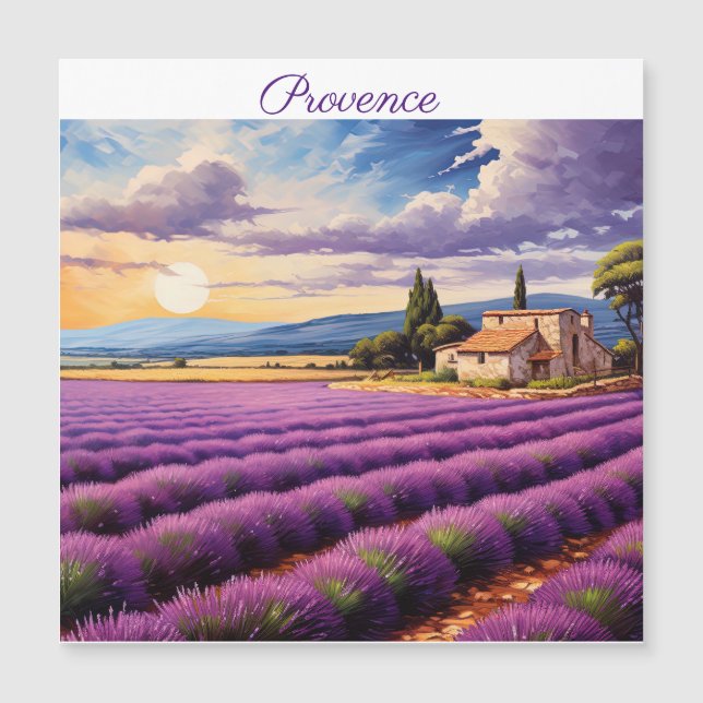 Provence Magnetkarte (Vorderseite)