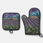 Provence Ofenhandschuh & Topflappen-Set (Vorderseite)