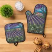 Provence Ofenhandschuh & Topflappen-Set (Oben Unten)