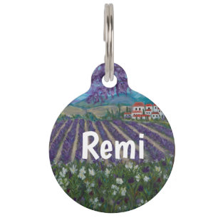 Provence Pet ID Tag - Personalisischer Name Haustiermarke