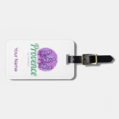 Provence Retro Lavender Französische Riviera Frank Gepäckanhänger (Vorderseite horizontal)