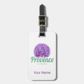 Provence Retro Lavender Französische Riviera Frank Gepäckanhänger (Vorderseite vertikal)