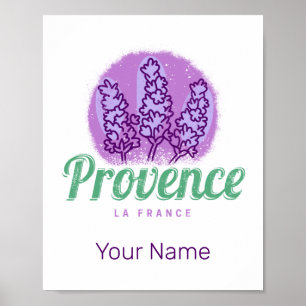 Provence Retro Lavender Französische Riviera Frank Poster