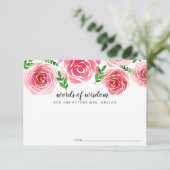 Provence-Rose | Brautparty Advisor Card Hinweiskarte (Stehend Vorderseite)