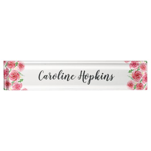 Provence-Rose Namensplakette (Vorderseite)