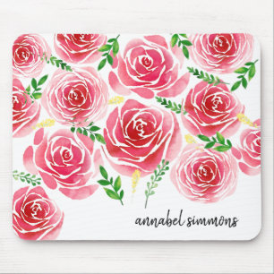 Provence Rose Personalisiert Mousepad