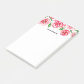 Provence-Rose | PERSONALISIERT Post-it Klebezettel (angewinkelt)