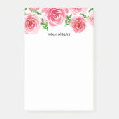 Provence-Rose | PERSONALISIERT Post-it Klebezettel (Vorderseite)