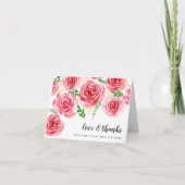 Provence Rose Vielen Dank Dankeskarte (Vorderseite)