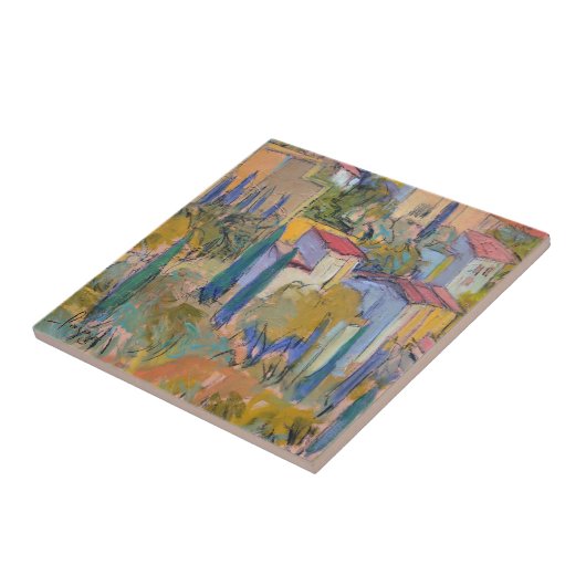 Provence-Rückzug-Kunst-Fliese Fliese (Seite)