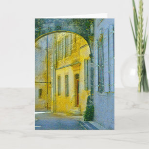 Provence Street mit Archway mit digitalen Effekten Karte