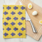 Provence südlich von Frankreich Fleur de Lys Handtuch (Viertel Falte)