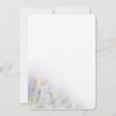 Provence-Wasserfarbe-Hochzeits-Einladung Einladung (Rückseite)