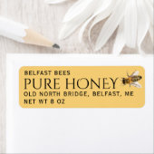 Provence Yellow Rücksendeadresse Honey Label Bee (Insitu)