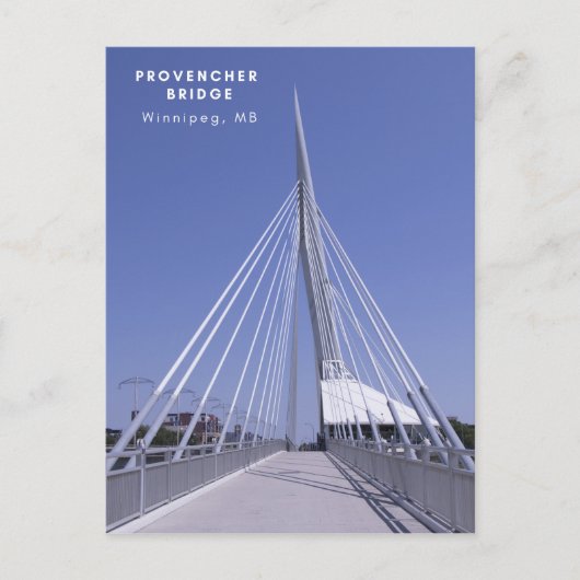 Provencher Bridge Feiertagspostkarte (Vorderseite)