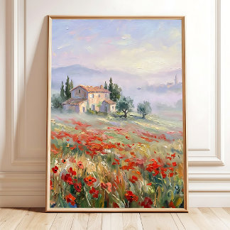 Provenzalische Landschaft Leinwanddruck Poster