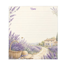Provenzalischer Lavendel Cottage Garten Notizblock