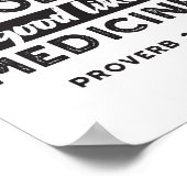 Proverb 17 Bibel Verse Zitat Alternate Design I Poster (Ecke)