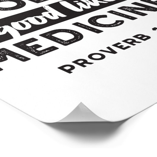 Proverb 17 Bibel Verse Zitat Alternate Design I Poster (Ecke)
